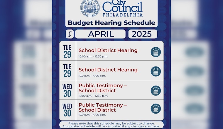 Philadelphia City Council Gears Up for FY2026 Budget Hearings; Invites Public Participation