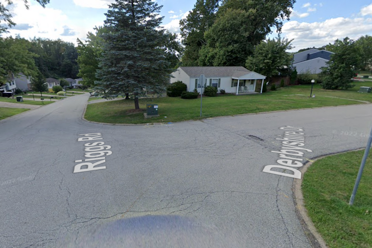 Pickup Truck Plunges into Sinkhole on Riggs Road Amid Water Main Break