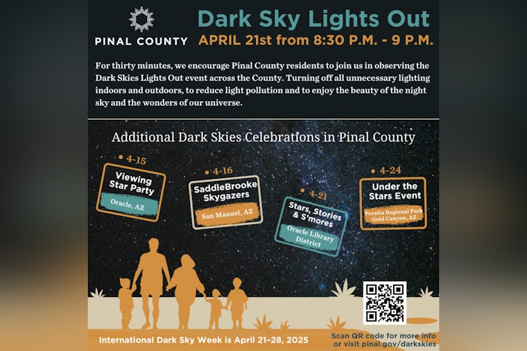 Pinal County Celebrates International Dark Sky Week with Lights Out Initiative to Combat Light Pollution