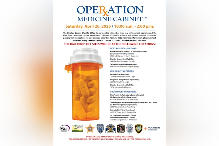 Pinellas County Mobilizes Against Prescription Drug Abuse with Operation Medicine Cabinet Event