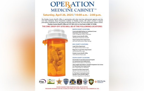 Pinellas County Mobilizes Against Prescription Drug Abuse with Operation Medicine Cabinet Event