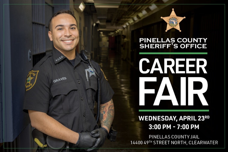 Pinellas County Sheriff's Office Hosts Career Fair in Clearwater and Offers $20,000 Bonus for Qualifying Roles
