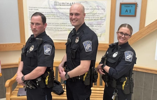 Plymouth Police Department Embraces Autism Awareness with Commemorative Patches for School Resource Officers
