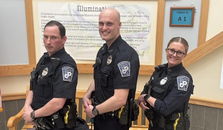 Plymouth Police Department Embraces Autism Awareness with Commemorative Patches for School Resource Officers