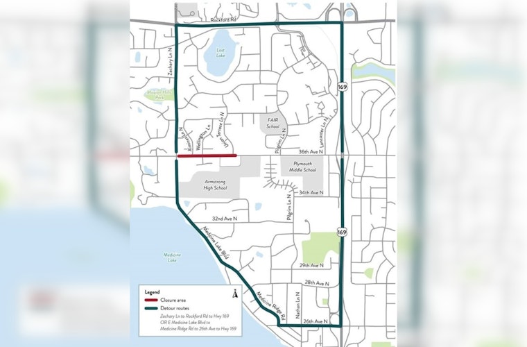 Plymouth's 36th Avenue Rehab Project Begins, Expect Detours and Delays through 2025