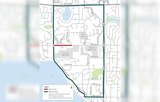 Plymouth's 36th Avenue Rehab Project Begins, Expect Detours and Delays through 2025