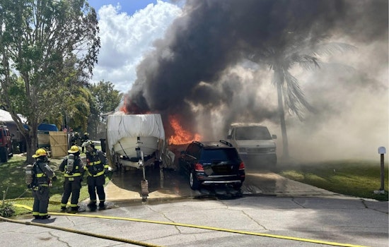 Port St. Lucie Home Engulfed in Flames Fire Destroys Property Vehicles and Boat