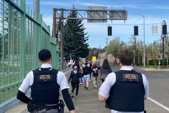 Portland Police Ensure Peaceful March, Woman Arrested for Vandalizing Fire Unit During Demonstration