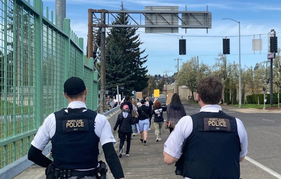 Portland Police Ensure Peaceful March, Woman Arrested for Vandalizing Fire Unit During Demonstration