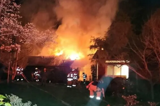 Potomac Blaze Linked to Recharging Batteries: Firefighters Tame Garage Inferno, No Injuries Reported