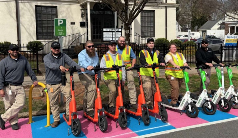 Raleigh Enhances Glenwood South with Revamped Scooter Parking, Seeks Public Input