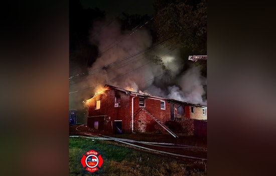 Raleigh Firefighters Battle Blaze in Quadruplex on Batts Rd., No Injuries Reported