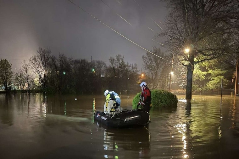 Raleigh Firefighters Join Rescue Efforts in Flood-Stricken Frankfort, Kentucky