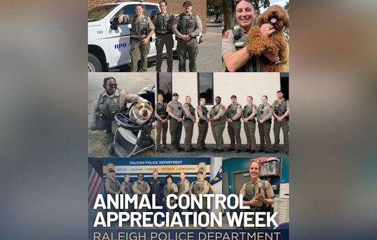 Raleigh Police Department Honors Animal Control Officers During Appreciation Week