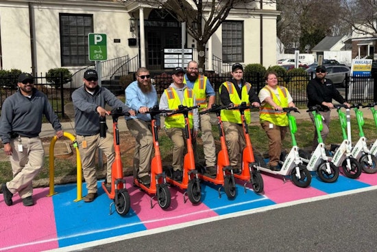 Raleigh's Glenwood South Enhances Scooter Parking with New Signage and Durable Markings