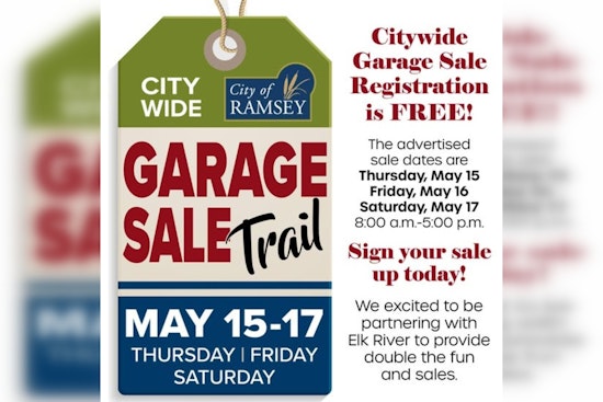 Ramsey and Elk River Team Up for Citywide Garage Sale Event in May