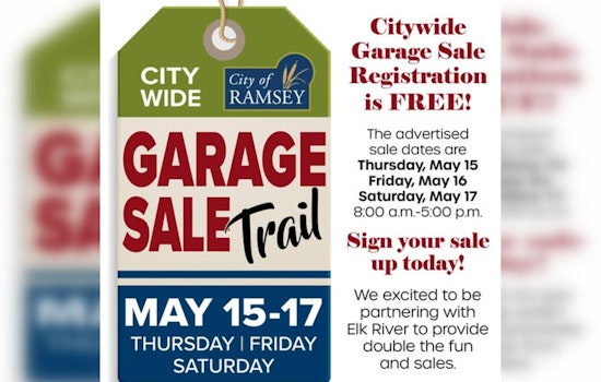 Ramsey and Elk River Team Up for Citywide Garage Sale Event in May