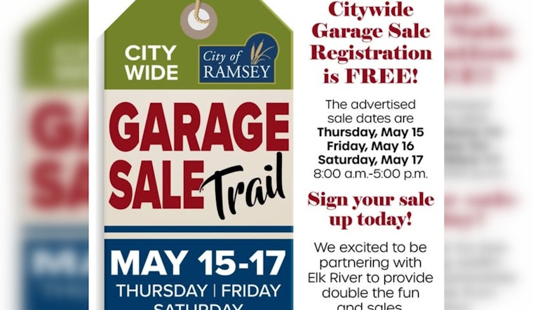 Ramsey and Elk River Team Up for Citywide Garage Sale Event in May