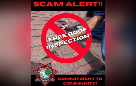 Rancho Cordova Police Warn of Roofing Scam, Residents Urged to Report Suspicious Contractors