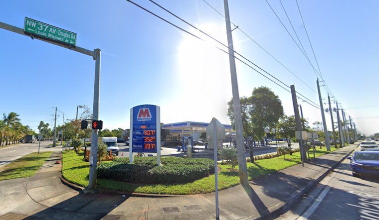 Riddled and Burned Vehicle Sparks Investigation Near Miami Gardens Gas Station