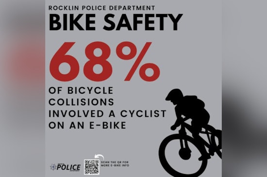 Rocklin Police Department Warns of Rising E-Bike Collisions Among Teens and Urges Road Safety Education