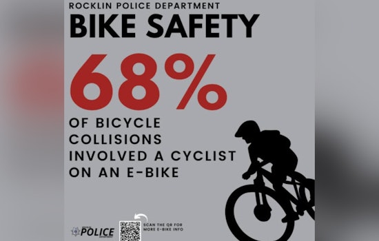 Rocklin Police Department Warns of Rising E-Bike Collisions Among Teens and Urges Road Safety Education