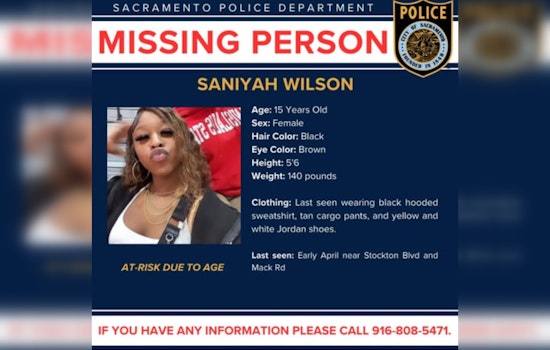 Sacramento Police Seek Public's Aid in Locating Missing 15-Year-Old Saniyah Wilson