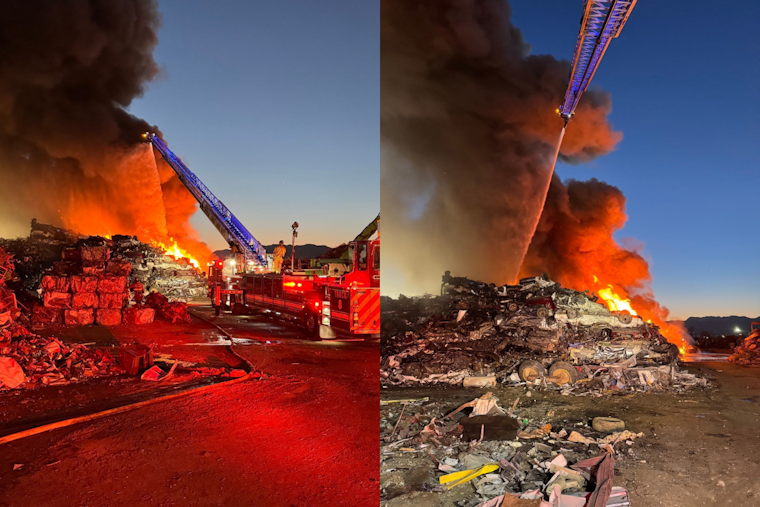 Salt Lake City Firefighters Tackle Major Blaze at Recycling Center, Brace for Multi-Day Effort