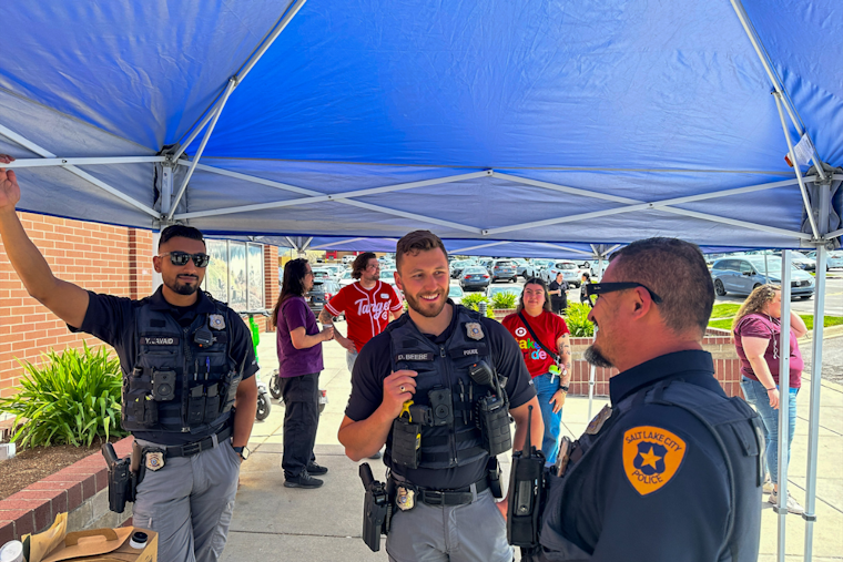 Salt Lake City Police Foster Community Relations Over Coffee at Local Target