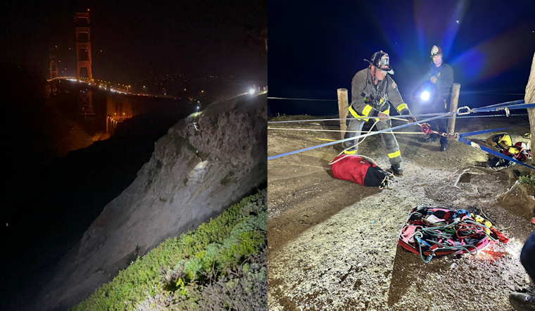 San Francisco Fire Department Successfully Rescues Stranded Hiker near Marshalls Beach