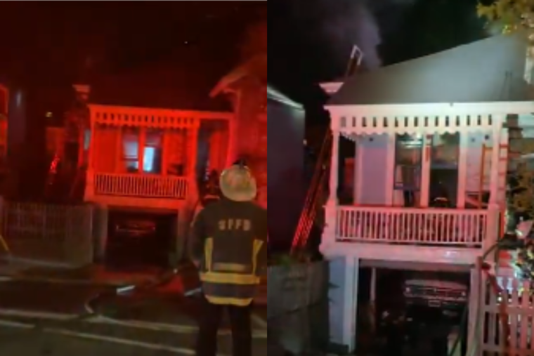 San Francisco Firefighters Quell Arlington Street Blaze, Rescue Cat Amidst Emergency Response