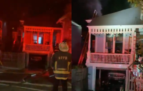 San Francisco Firefighters Quell Arlington Street Blaze, Rescue Cat Amidst Emergency Response
