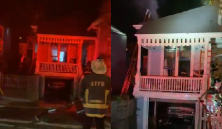 San Francisco Firefighters Quell Arlington Street Blaze, Rescue Cat Amidst Emergency Response