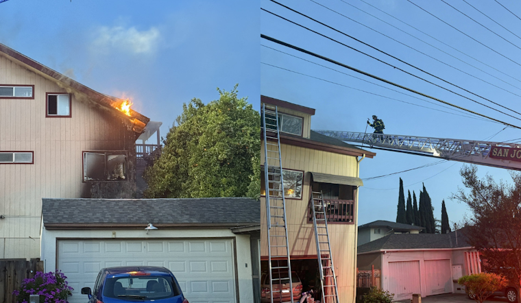 San José Firefighters Swiftly Control E Julian St. Blaze, Red Cross Assists 7 Displaced Residents and Pets