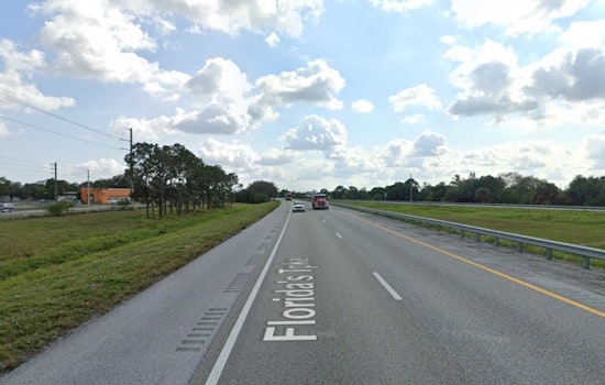 Semi-Truck Jackknife Causes Major Traffic Standstill on Florida's Turnpike Near Fort Pierce