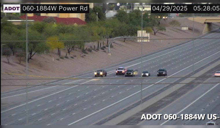 Single-Vehicle Crash Claims Life on U.S. 60 in Mesa, Authorities Investigating