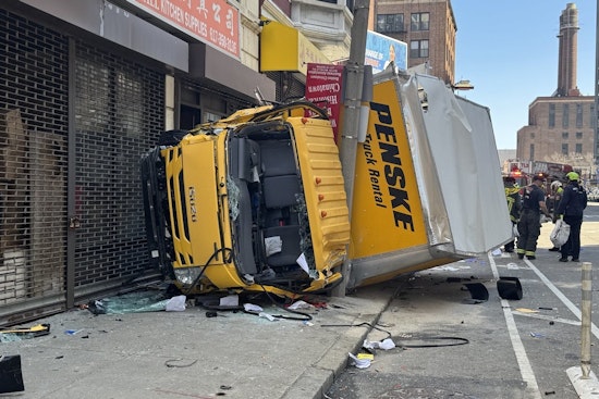 Six Injured as Truck Plows into Pedestrians and Building in Boston's Chinatown