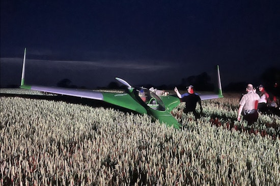 Small Plane Makes Emergency Landing Behind Homes in Covington, Tennessee, Pilot Unharmed