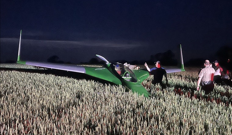 Small Plane Makes Emergency Landing Behind Homes in Covington, Tennessee, Pilot Unharmed