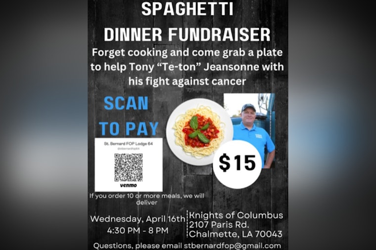 St. Bernard Parish Rallies at Spaghetti Dinner Fundraiser to Support Sheriff’s Lieutenant Battling Leukemia