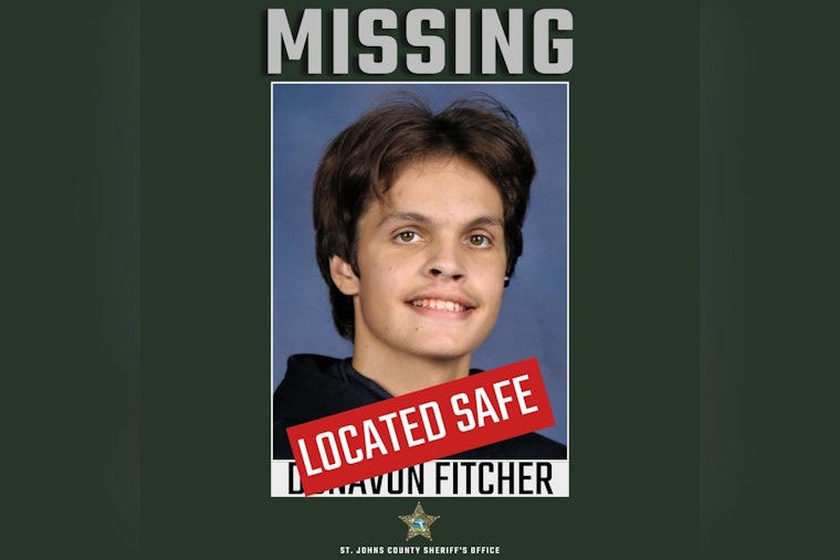 St. Johns County Breathes Sigh of Relief as Missing Teen Donavon Fitcher Found Safe