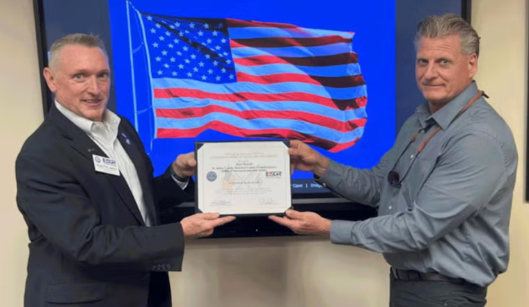 St. Johns County Official Joel Sneed Honored with Patriot Award for Supporting Military Personnel
