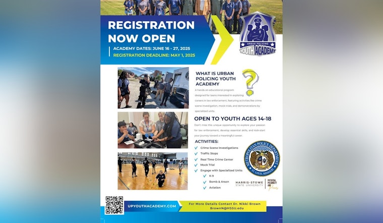St. Louis Metropolitan Police Department Invites Teens to Join Upcoming Youth Academy for Law Enforcement Experience