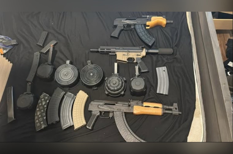 Stockton Police Seize Arsenal of Firearms After Traffic Stop, Two Arrested on Gun Charges