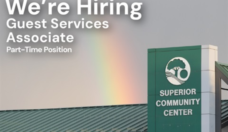 Superior, CO Seeks Friendly Guest Services Associate for Community Center with Flexible Hours