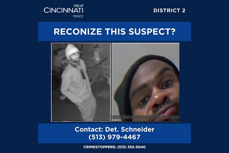 Suspected Thief "Roman" Sought by Cincinnati Police for Kinney Avenue Apartment Break-In and Camera Theft
