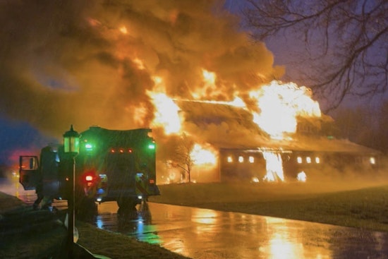 Swift Response from Six Fire Departments Quells Jamestown Township Barn Blaze