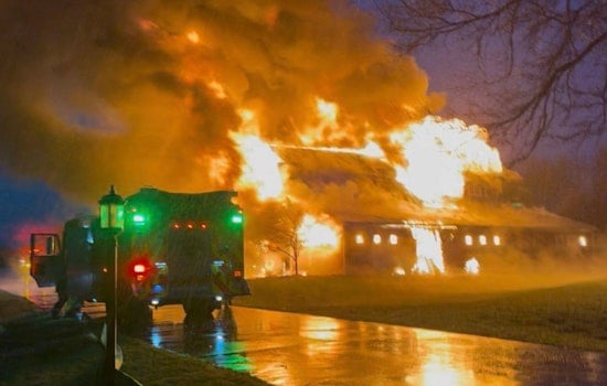 Swift Response from Six Fire Departments Quells Jamestown Township Barn Blaze