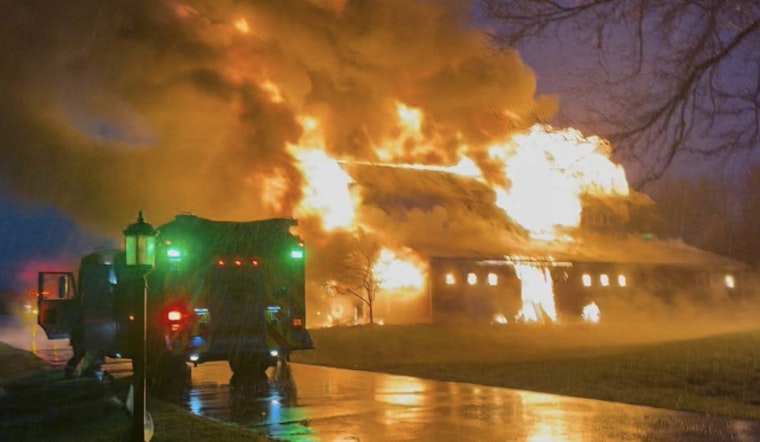 Swift Response from Six Fire Departments Quells Jamestown Township Barn Blaze