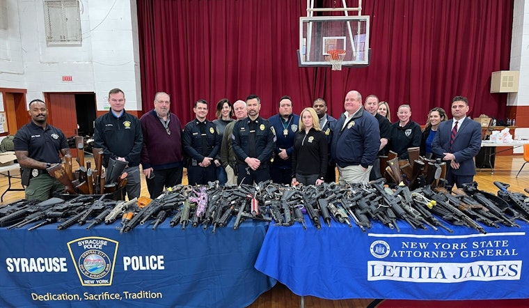 Syracuse Gun Buyback Event Nets 638 Firearms, Attorney General Letitia James Highlights Initiative's Impact on Gun Violence
